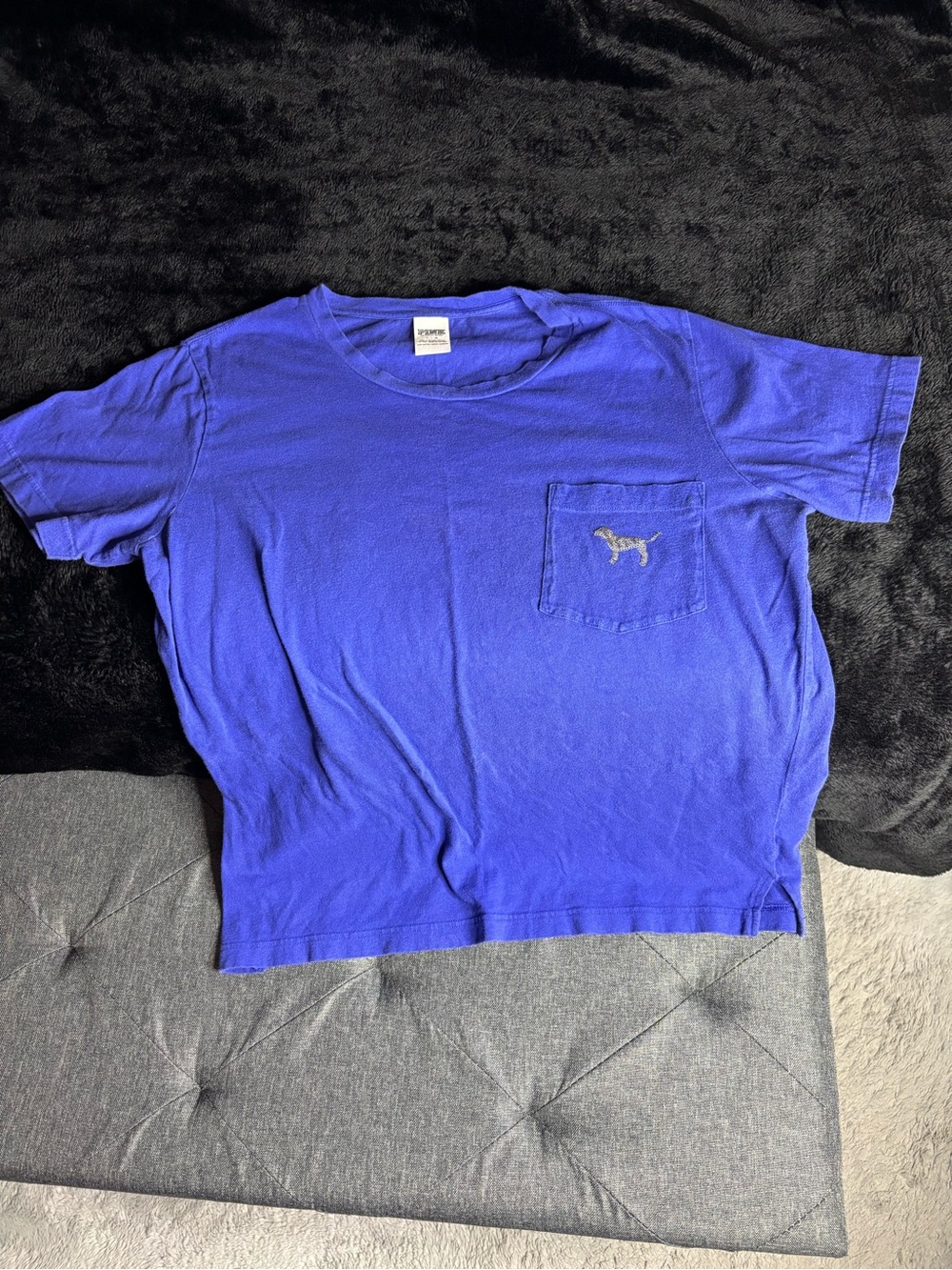 PINK Victoria secret shine sequin pocket tee